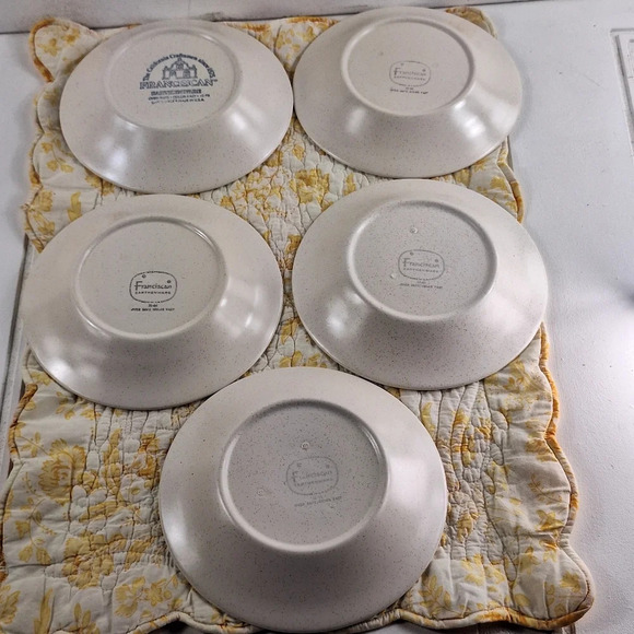 Lot of 5 Franciscan Hacienda Gold 6 1/2" Earthenware Bread / Dessert Plates  USA - Picture 4 of 4